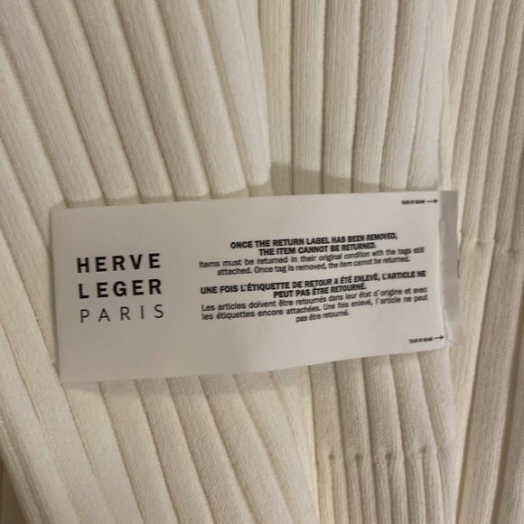 Herve Leger New Alabaster Knit Skirt - Picture 4 of 5